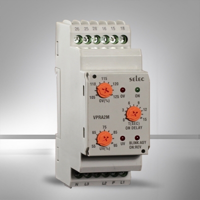 Analog Voltage Protection Relay Din Rail Mounting SELEC